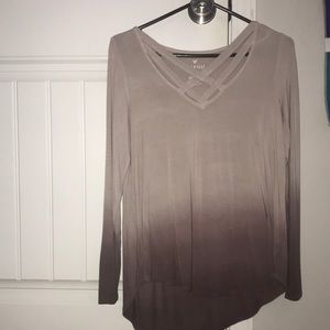 Purple fade long sleeve shirt